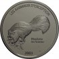 2003 Congo Large Silver Proof  10 Francs- Skunk