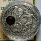 2008 Niue Large Antique.Silver $1 Amber Route-Gdansk