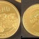2011 Tristan da Cunha Large Gold plated 1 Cr Tank
