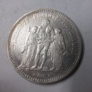1849 A France Large Silver 5 Franc- Hercules/Graces- Nice