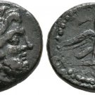 Ancient Greece 2 Cent BC Zeus/Eagle countestamp