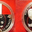 2003 Congo Large Color 10 Fr World Cup Soccer Germany 2004-France