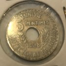 1938 Tunisia 5 Centimes