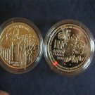 1999 France Large Silver Proof 6.55957 Fr-Medieval Gothic Art/Architecture