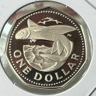 1975 Barbados Septagonal Proof $1-Flying Fish