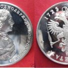 1725 Russia Large Pewter Fantasy 1 Rouble-Peter the Great