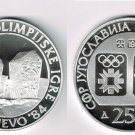 1983 Yugoslavia Large silver Olympic 250 D Radimlja Tombs PROOF