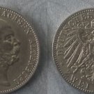 Saxe-Altenburg 1901 (Germany) silver 2 Mark, NICE, Rare