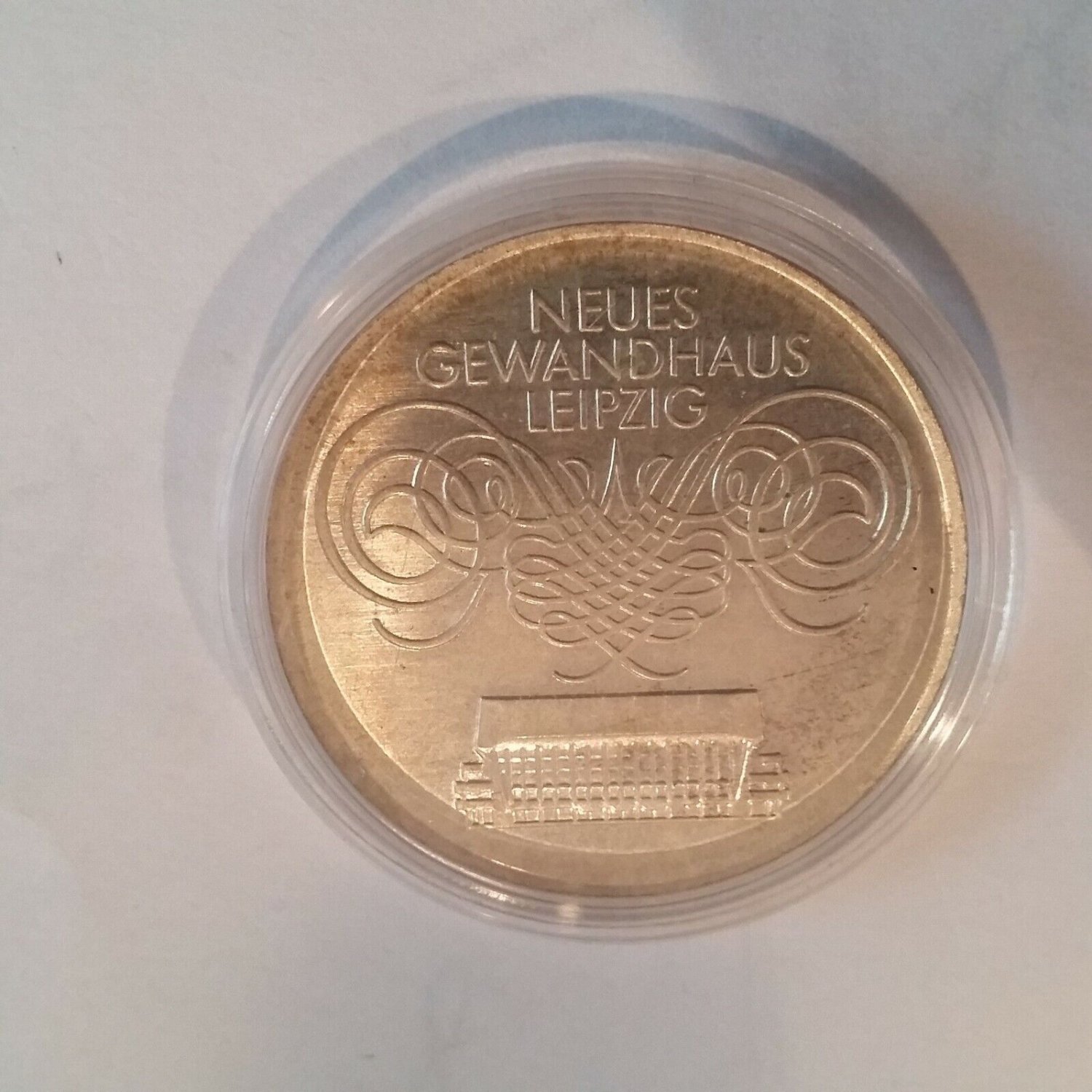 1982 DDR(East Germany) 10 Marks Silver -Leipzig UNC