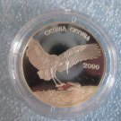 2000 Congo Large Silver Proof 1000 fr Bird Ciconia (Stork)