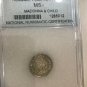 1539 Hungary Silver Denar- King Ferdinand -Habsburg Dynasty-slabbed, nice