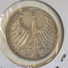 1951 J Germany Large Silver 5 marks