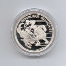 1991 France Large Silver Proof Olympic Hockey 100 f