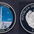 Mozambique 2010 Huge 50mm Color Medal-World Skyscrapers-Chicago Tower USA