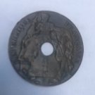 Rare 1931 French Indo China 1 Cent- Wing mintmark