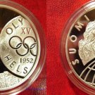 2002 Finland Large silver Proof 10 Euro Helsinki Olympics 1952