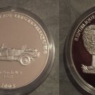 2003 Congo Large Silver Proof 10 Francs-Auto History-Maybach 1922/Lion