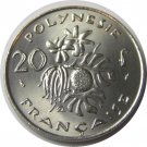 1967 French  Polynesia 20 Francs Liberty/Flowers, vanilla shoots, bread fruit