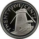 1976 Barbados Proof 25 C Morgan Lewis Windmill