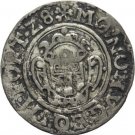 Rare 1628 Montfort(German States)Silver Halbbatzen 2 Kreuzer Hugo IV Grafschaft