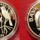 1993 Nauru Large Sterling Silver Proof $10 Singing Birds