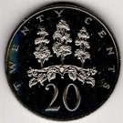 1973 Jamaica Proof 20 c Life Tree