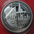 1996 Belgium Large Silver Proof 10 Euro- Johanna Castiliensis/medieval castle