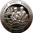 1989 Niue Large Proof Silver $50 Olympic Rowing