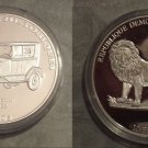 2003 Congo Large Silver Proof 10 Francs-Auto History-Renault 1922/Lion