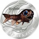 2010 Pitcairn  Color Proof Silver $2 Lantern fish-Deep Sea