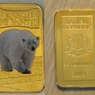 Somalia 2013 Goldplated Color Rectangular 25 shilling-Fauna-Polar Bear
