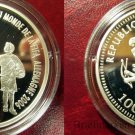 2007 Togo Large Silver Proof 1000 fr Soccer-Germany World Cup