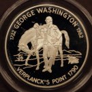 Scarce Antigua & Barbuda 1982 Large Silver Proof 30$ Washington/Horse-Verplanck