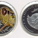 2010 Palau Proof Color Silver $2-Grasshopper-rare-mintage 1000
