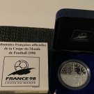1996 France Large Silver 10 Fr Soccer(Football) World Cup Box