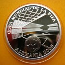 2004 Paraguay Large Proof Silver 1 Guarani World Cup Soccer