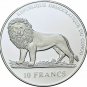 2003 Congo Large Silver Proof 10 Francs-Olympic Games-1924 Paris/Swimmer Eiffel