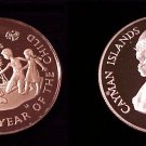 1982 Cayman Is Large silver Proof $10 Year of the Child/Turtle