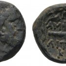 Ancient Greece 187-168 BC MACEDON AMPHIPOLIS POSEIDON CLUB MONOGRAM WREATH #3