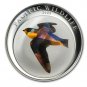 2009 Palau Large Color Prism  Silver $5 Barn Swallow Bird