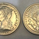 1965 French Somalia 2 francs- Nike/Antelope