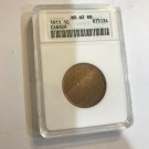 Canada 1911 Large Cent ANACS MS62