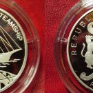 2000 Benin Large Silver  Proof 1000 fr  Invention- Steam Ship
