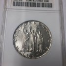 1941 Switzerland Silver Commemorative 5 F-650 years Confederation- ANACS MS 66