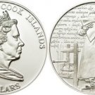 Cook Is 2010 Large Silver Proof $5 Russia Printing-Ivan Fedorov