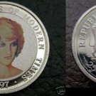 1997 Somalia Lrg Silver Prf Princess Diana Color 250 s