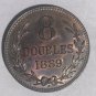 Rare 1889 Guernsey 8 Doubles-Nice #2