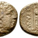 Ancient Greece 306-297 BC MACEDON KASSANDER APOLLO TRIPOD LAUREL WREATH