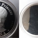 Rare 1997 Zambia 1 OZ Large Silver Proof 200 Kwacha Trial Pattern-Princess Diana