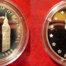 2002 Ghana Large Silver Proof 500 sika Soccer-England 1966 World Cup/Big Ben